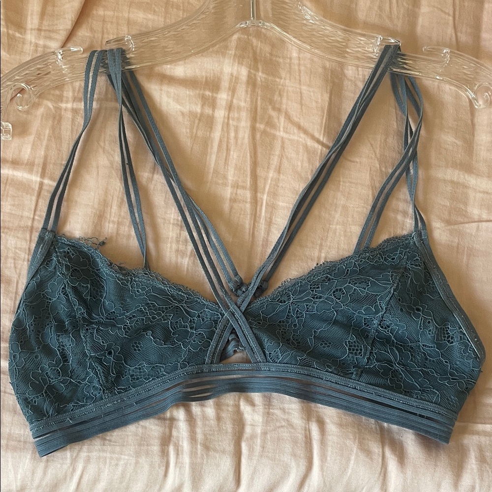 Garage Lace Bralette in Teals